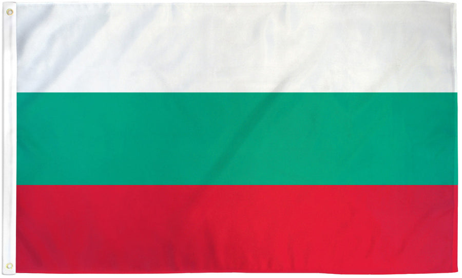 BULGARIA FLAG POLY 3X5'
