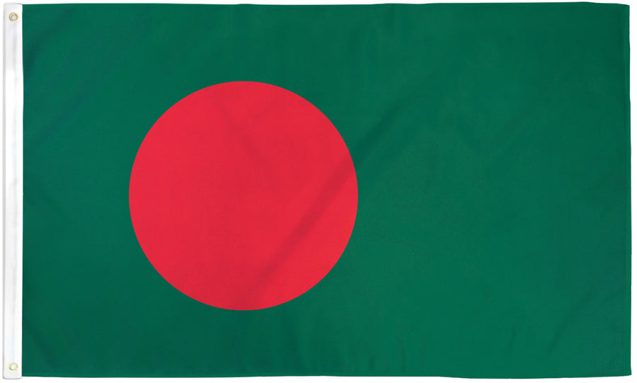 BANGLADESH FLAG POLY 3X5'