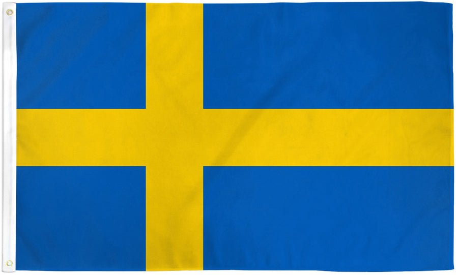 SWEDEN FLAG POLY 3X5'