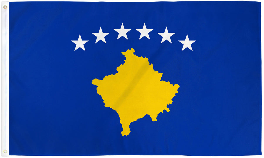 KOSOVO FLAG POLY 3X5'