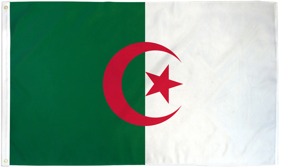 ALGERIA FLAG POLY 3X5'