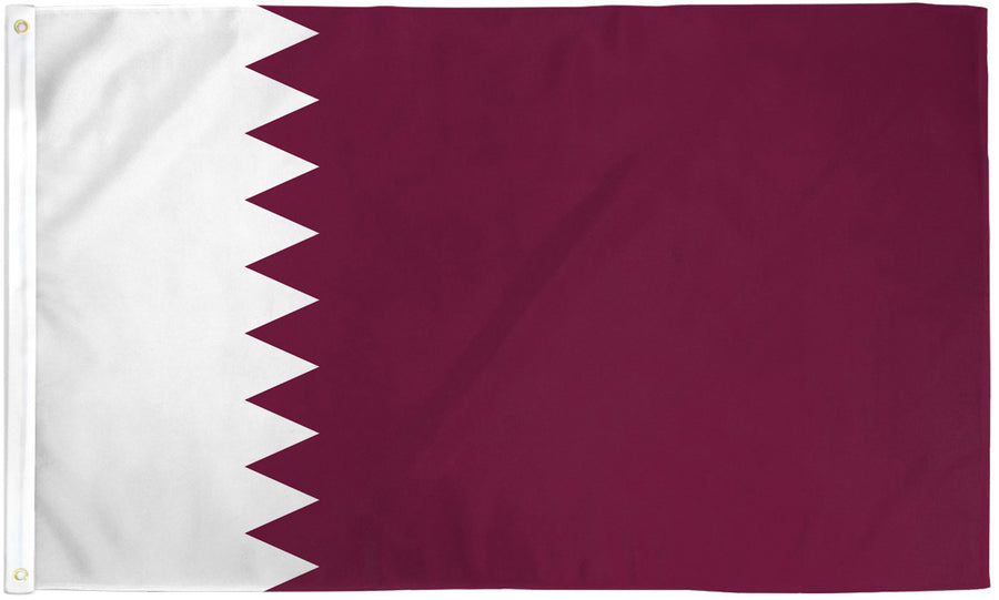 QATAR FLAG POLY 3X5'