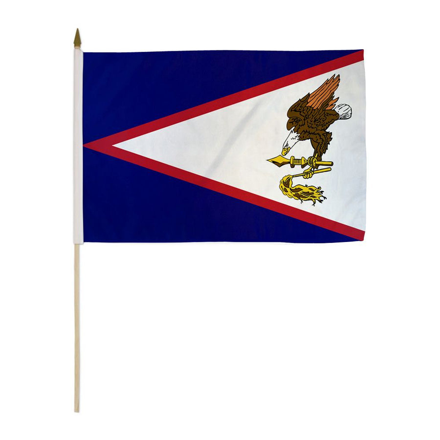 AMERICAN SAMOA STICK FLAG 12X18"
