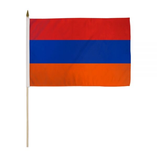 ARMENIA STICK FLAG 12X18"