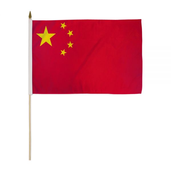 CHINA STICK FLAG 12X18"
