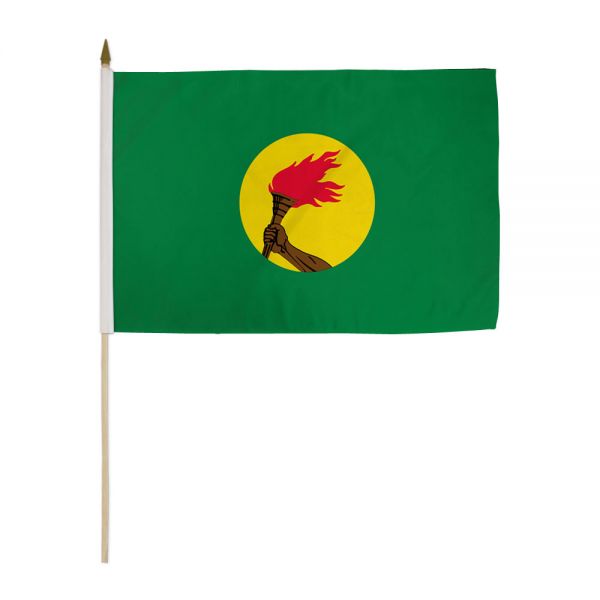 ZAIRE STICK FLAG 12X18"