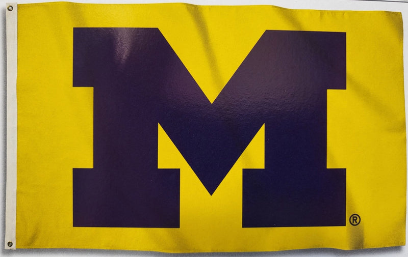 University of Michigan (U of M) Blue on Maize - Flags Unlimited