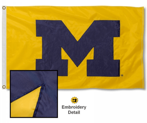 University of Michigan (U of M) Blue on Maize - Flags Unlimited
