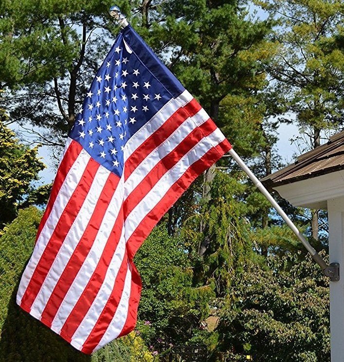 U.S. Embroidered Nylon Pole Sleeve Flag - Flags Unlimited