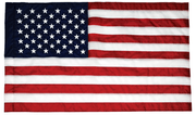 U.S. Embroidered Nylon Pole Sleeve Flag - Flags Unlimited