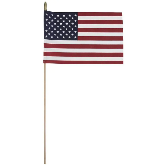U.S. STICK FLAG 8X12 in. & 12X18 in.